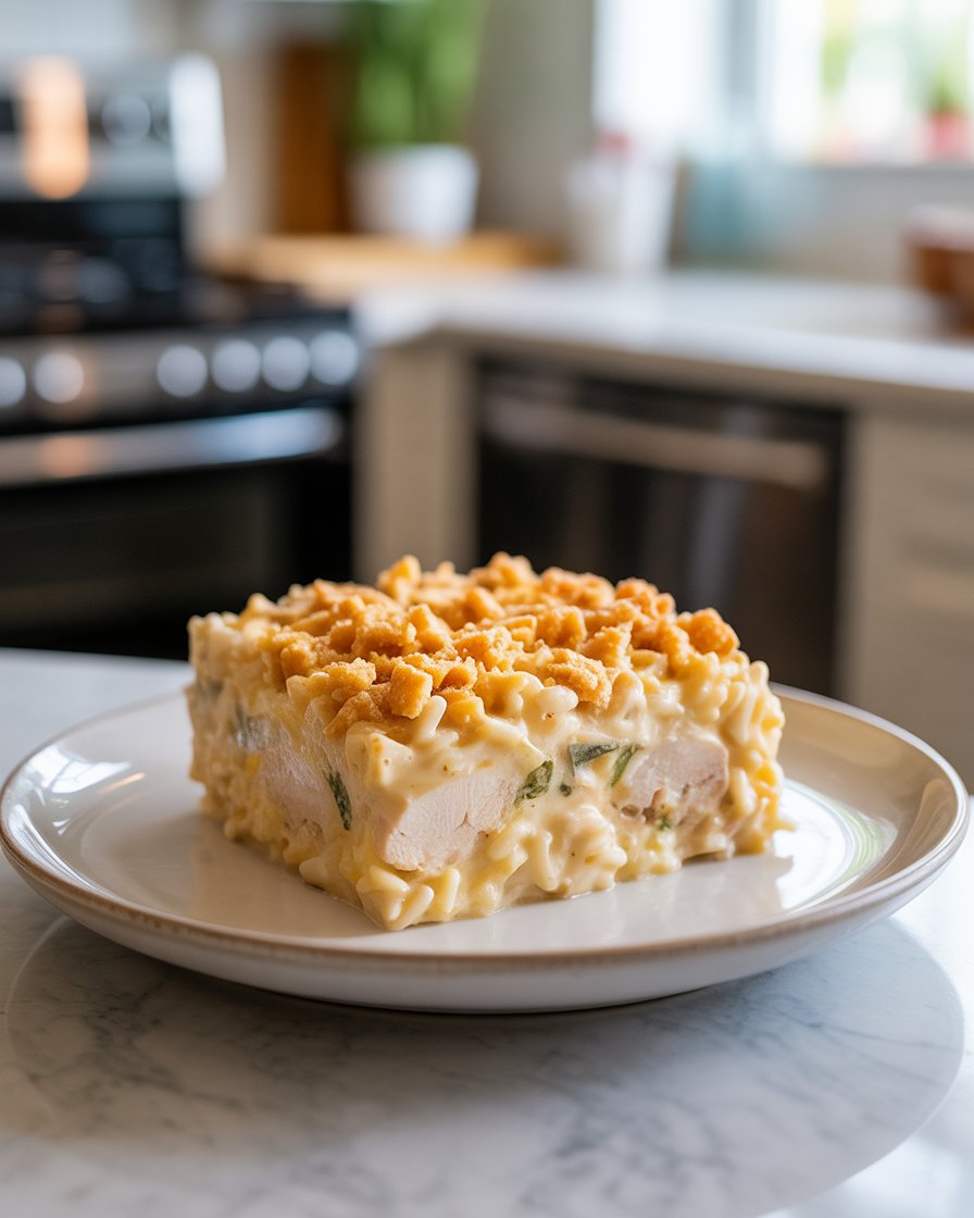 Creamy Million Dollar Chicken Rice-A-Roni Casserole
