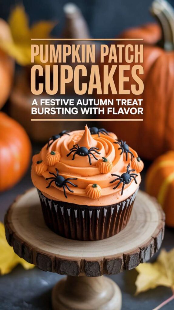 pinterest photo of pumpkin cupcake