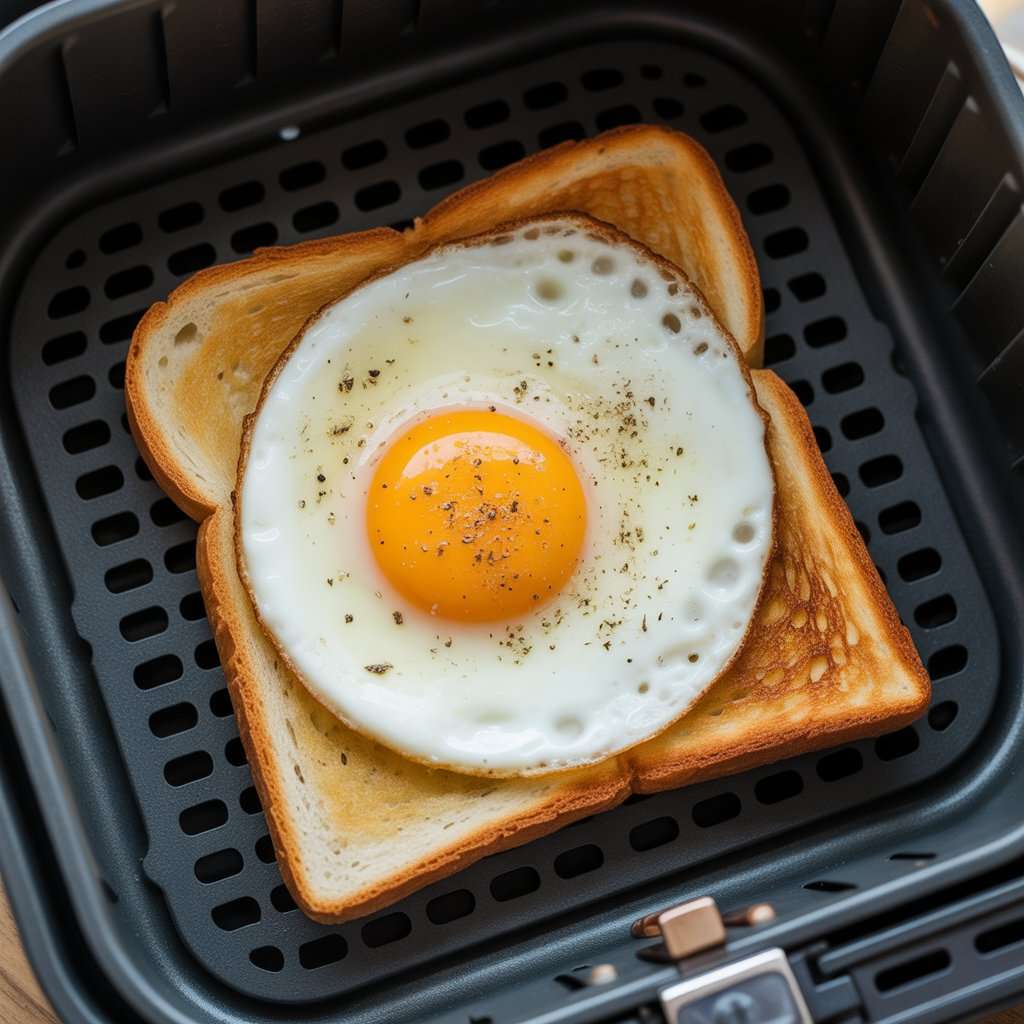 Delicious air fryer breakfast burrito ready to be served