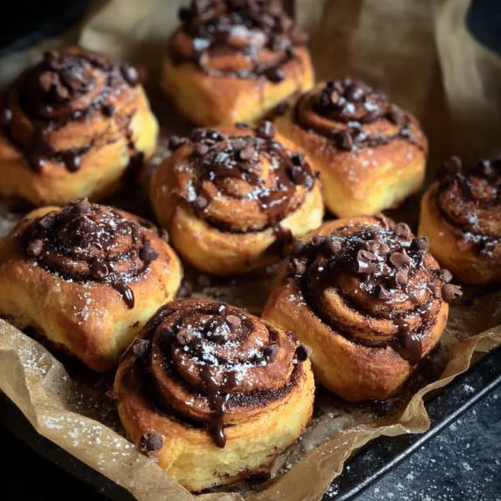Delicious 10-minute chocolate rolls made with quark