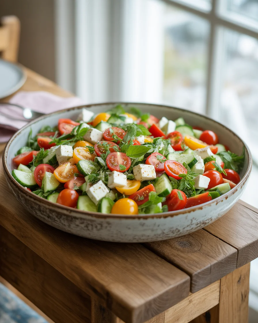 Whip Up a Fresh Tomato Cucumber Avocado Salad in Just 15 Minutes!