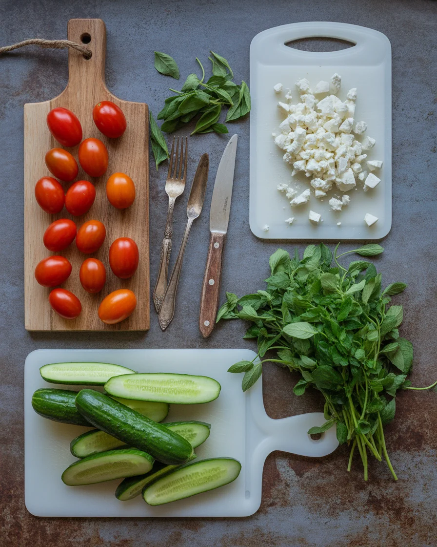 Fresh Tomato Cucumber Avocado Salad in Just 15 Minutes