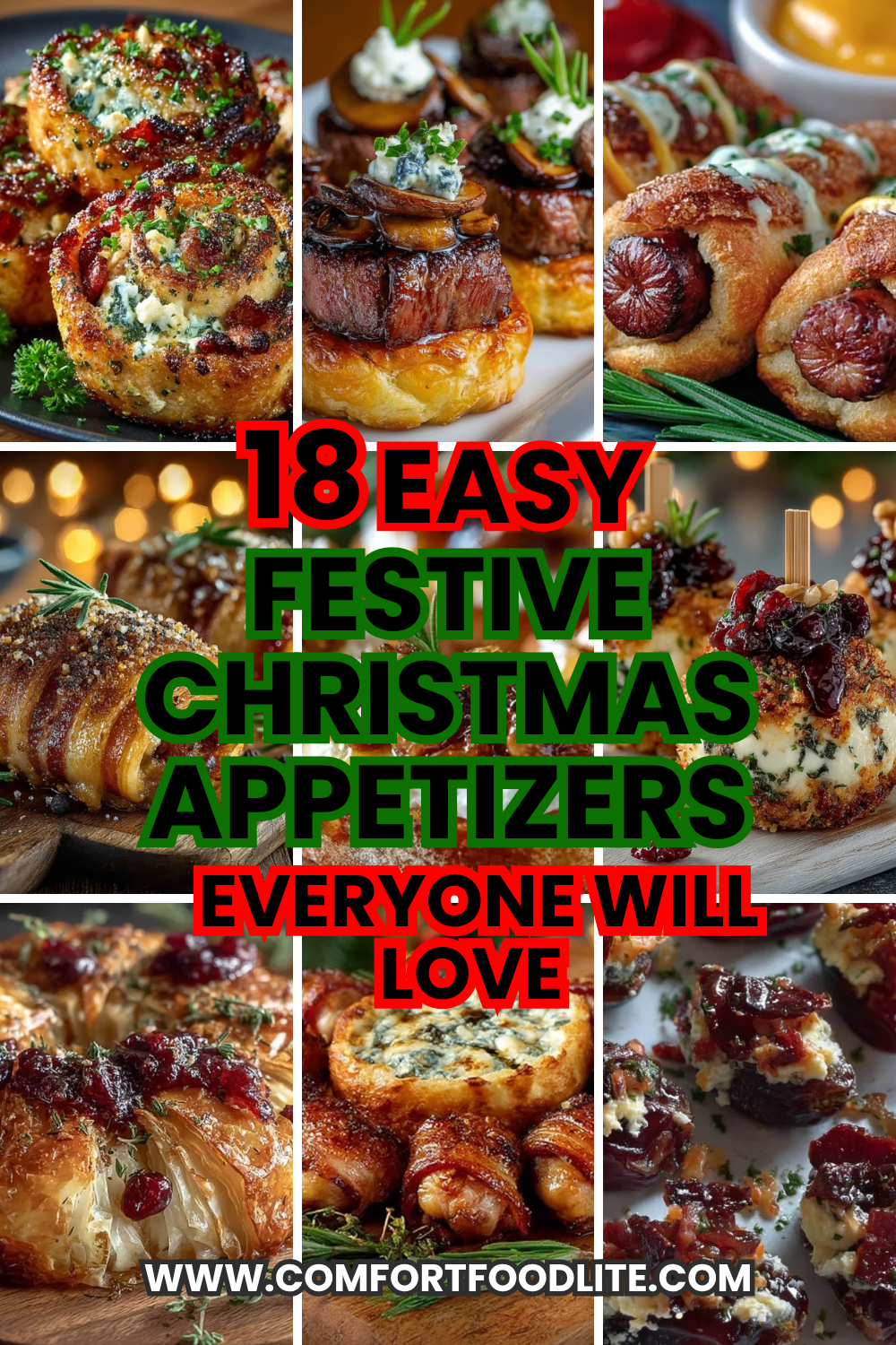 18 festive Christmas appetizers and party snacks easy, delicious holiday bites everyone will love.