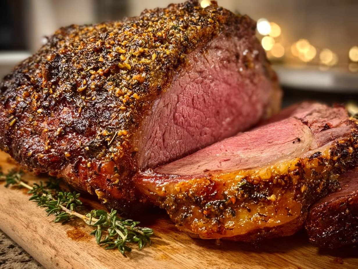 Perfect Prime Rib Roast with Herb-Garlic Crust