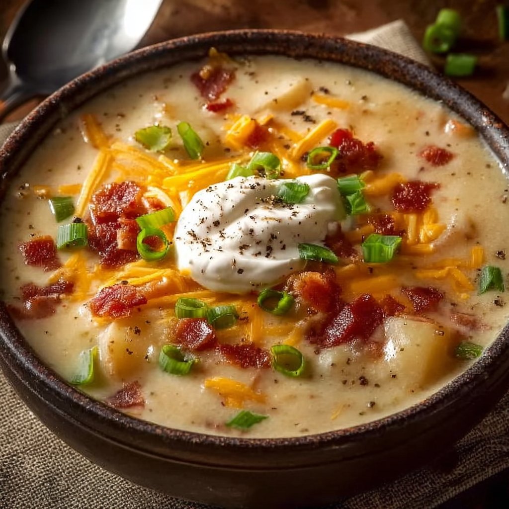 Comforting Loaded Baked Potato Soup