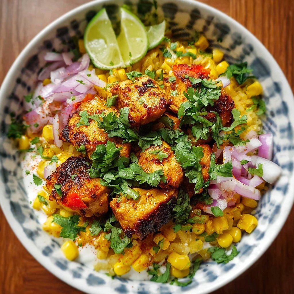 Tasty Street Corn Chicken Bowl - Alright with Me