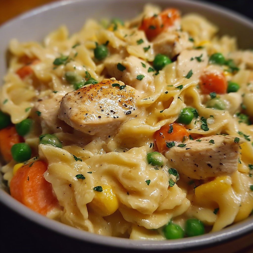 Classic Chicken Pot Pie Pasta