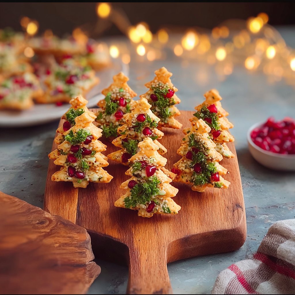 Christmas Tree-Shaped Snacks
