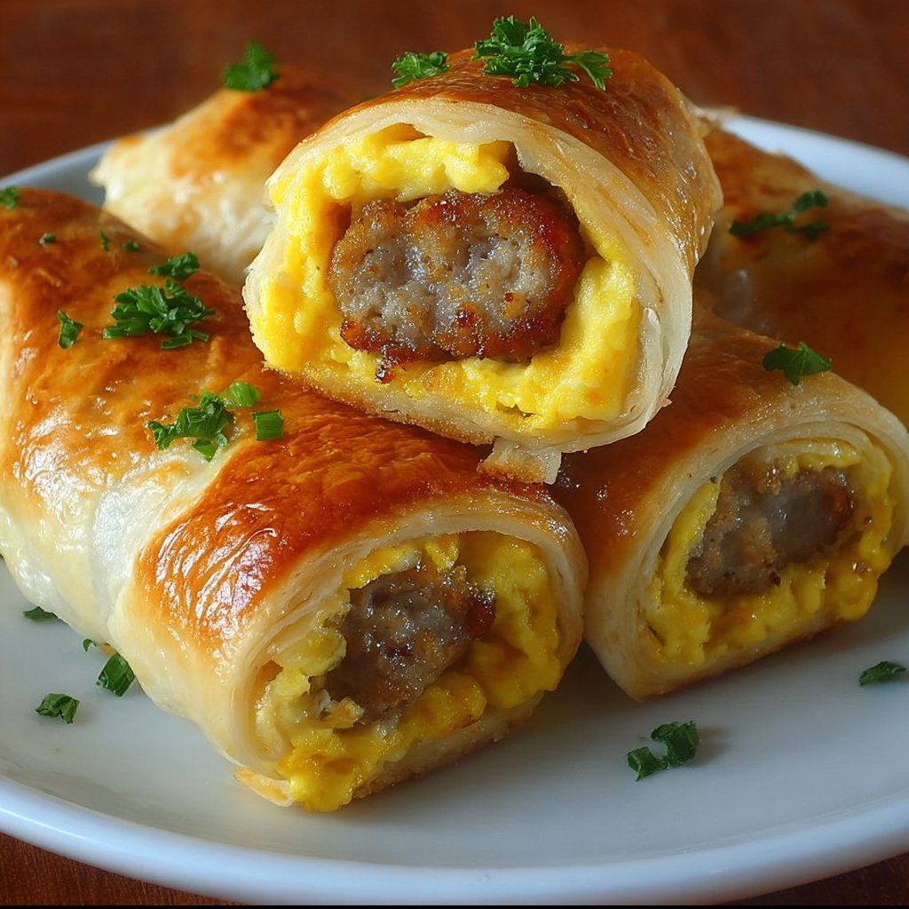 Sausage Egg Breakfast Roll-Ups – Quick & Easy Morning Treat! - mommyplates
