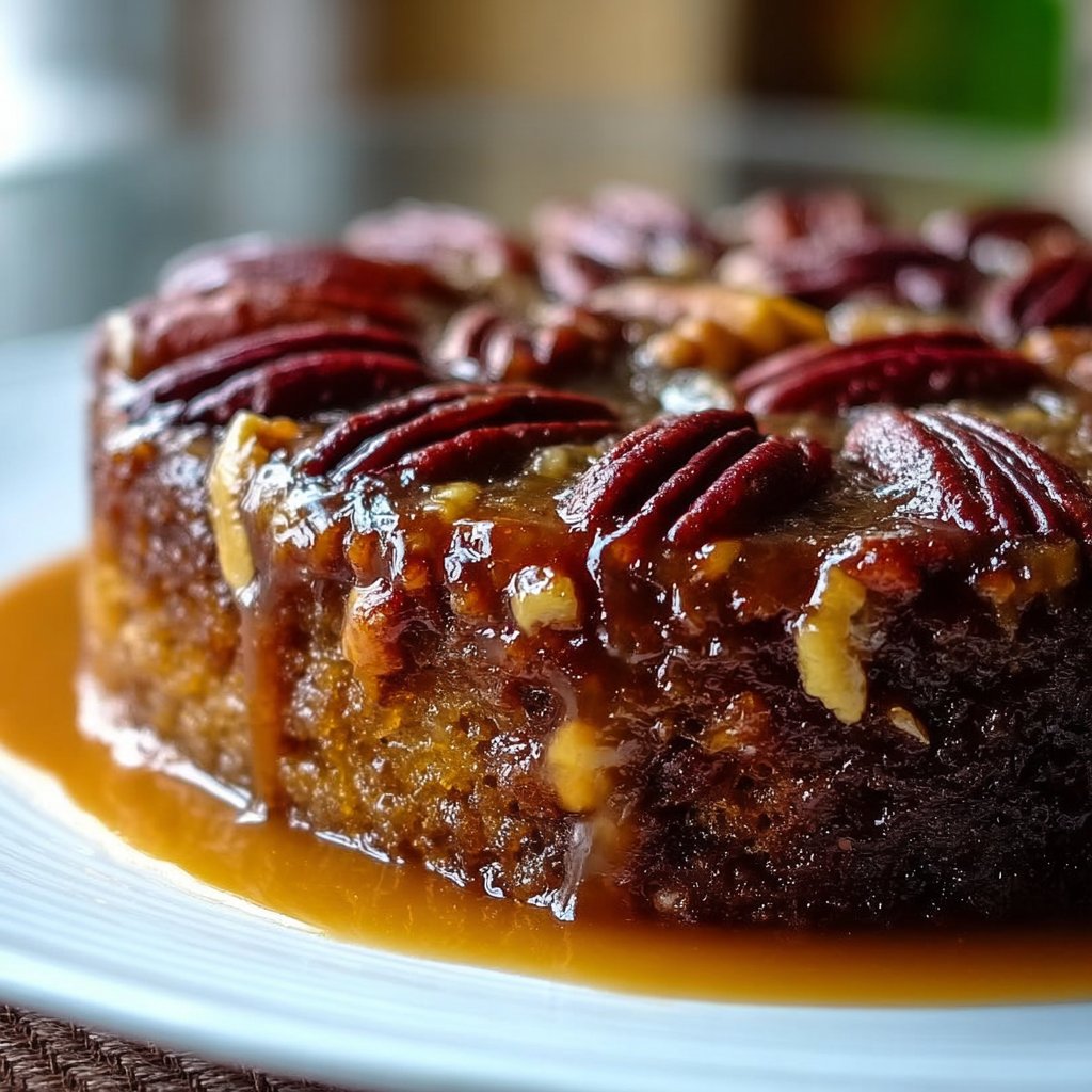 Pecan Upside Down Cake