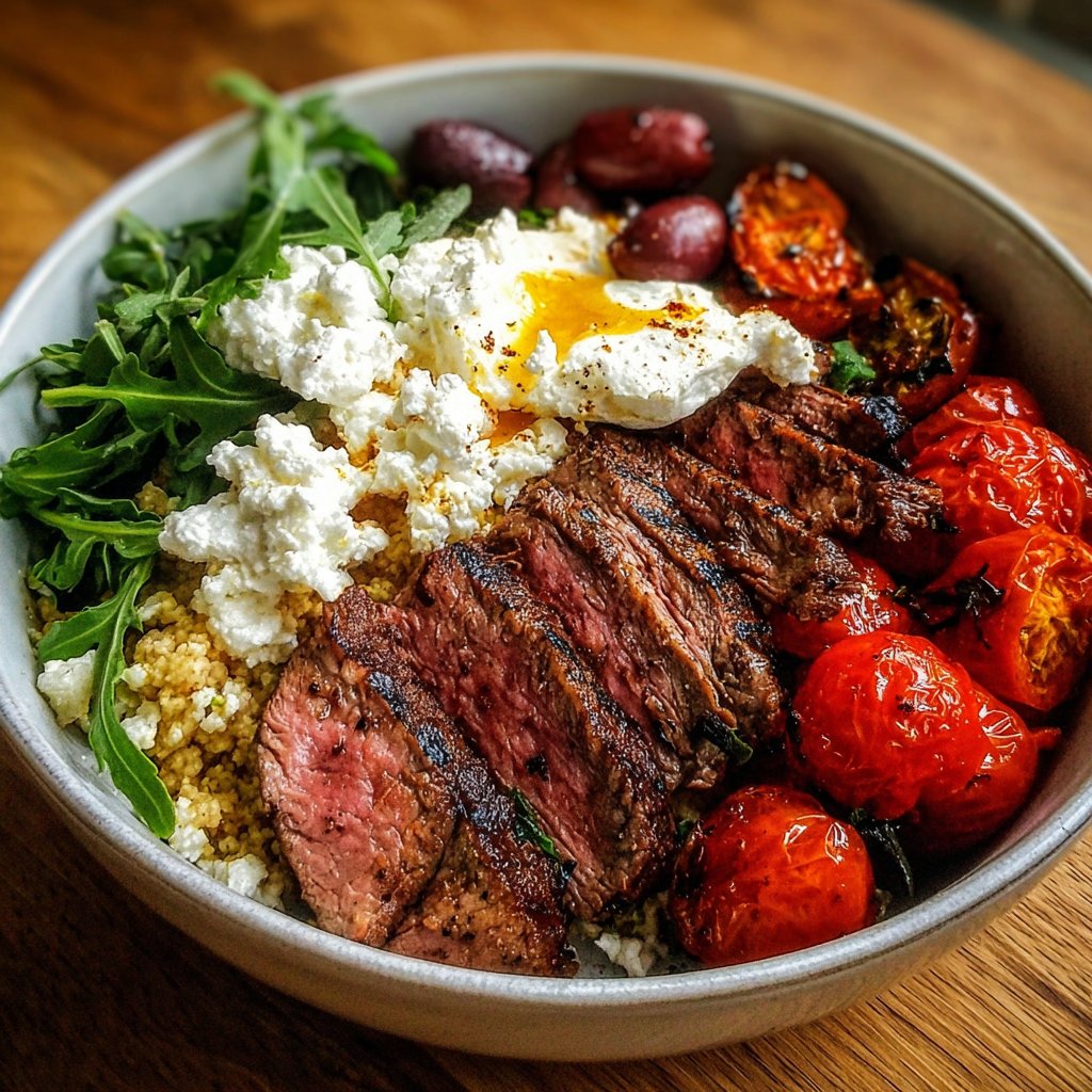 Mediterranean Steak Bowl Recipe