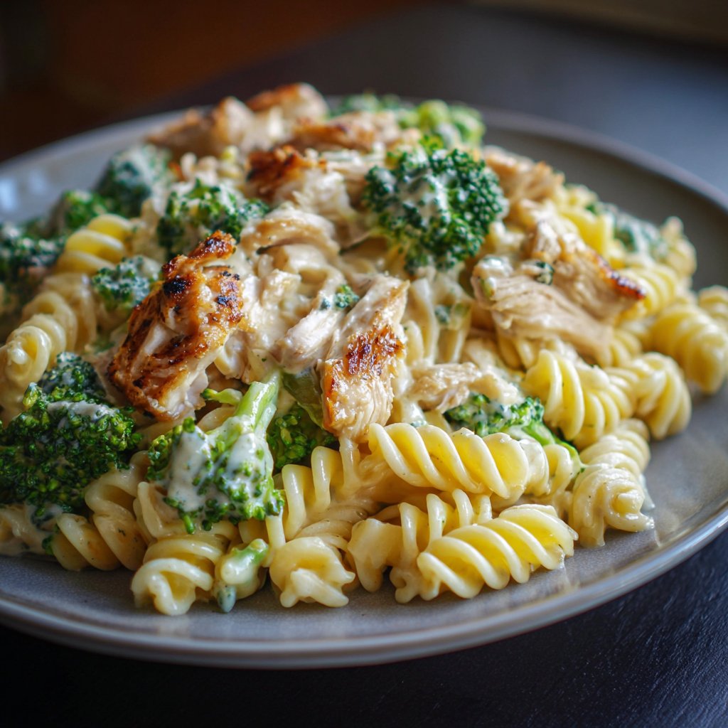 Creamy Rotisserie Chicken Broccoli Pasta