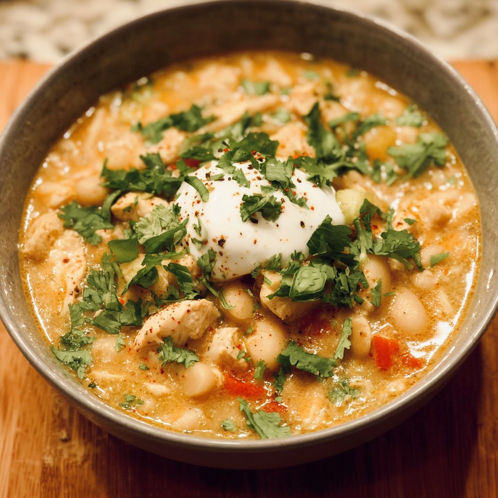 Healthy High Protein White Chicken Chili