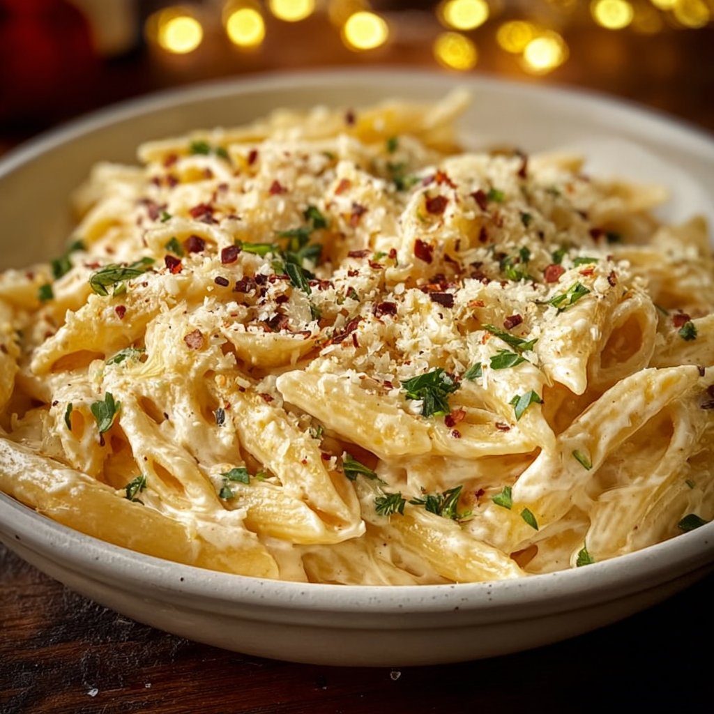 One Pot Creamy Garlic Pasta