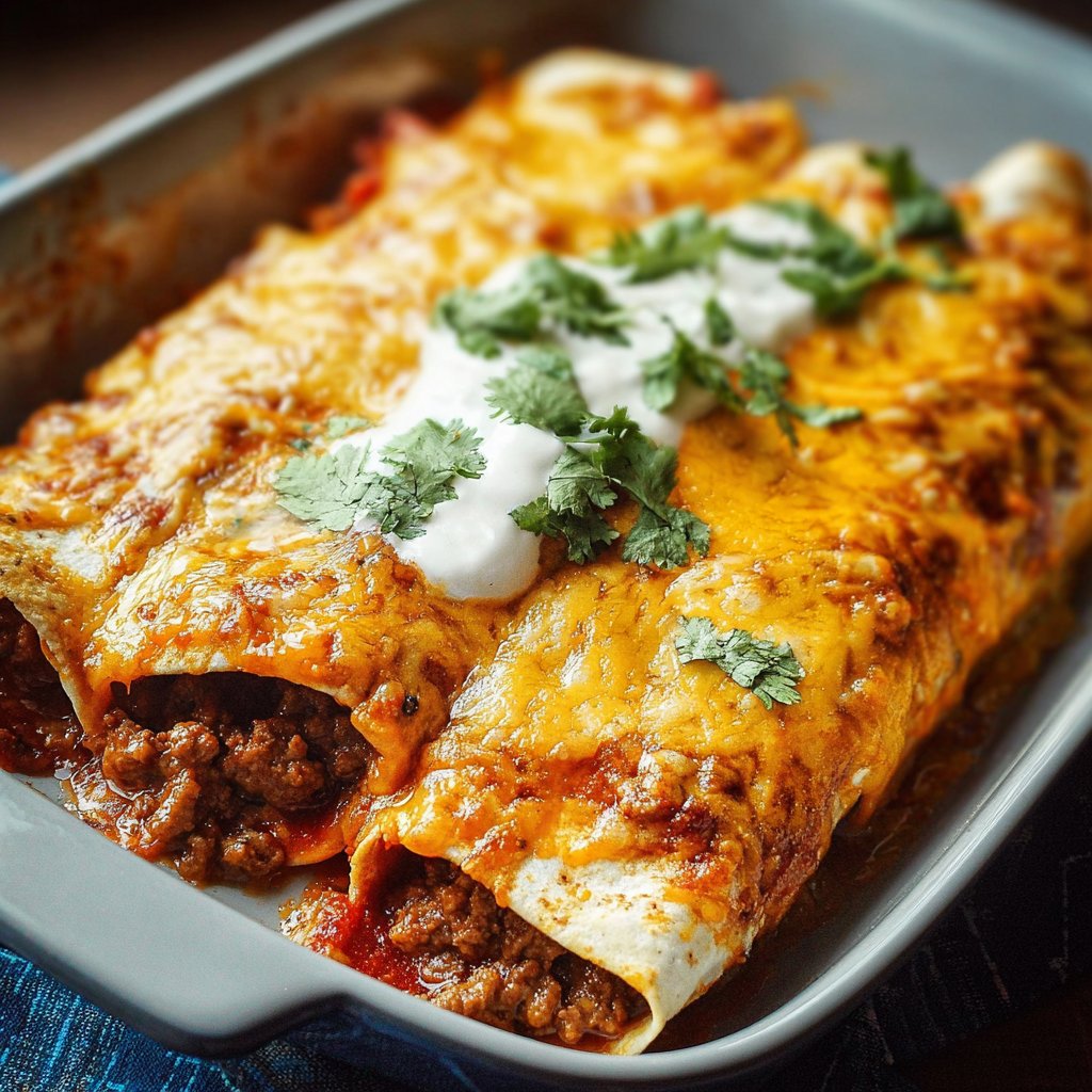 Ground Beef Enchiladas