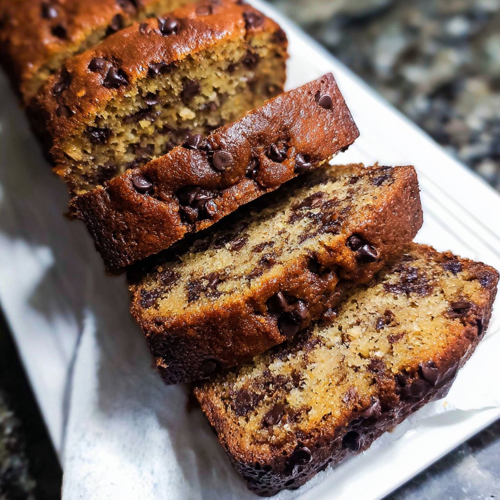 Super Moist Chocolate Chip Banana Bread Recipe