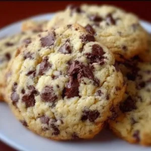Deliciously baked best ever chocolate chip cookies on a cooling rack.