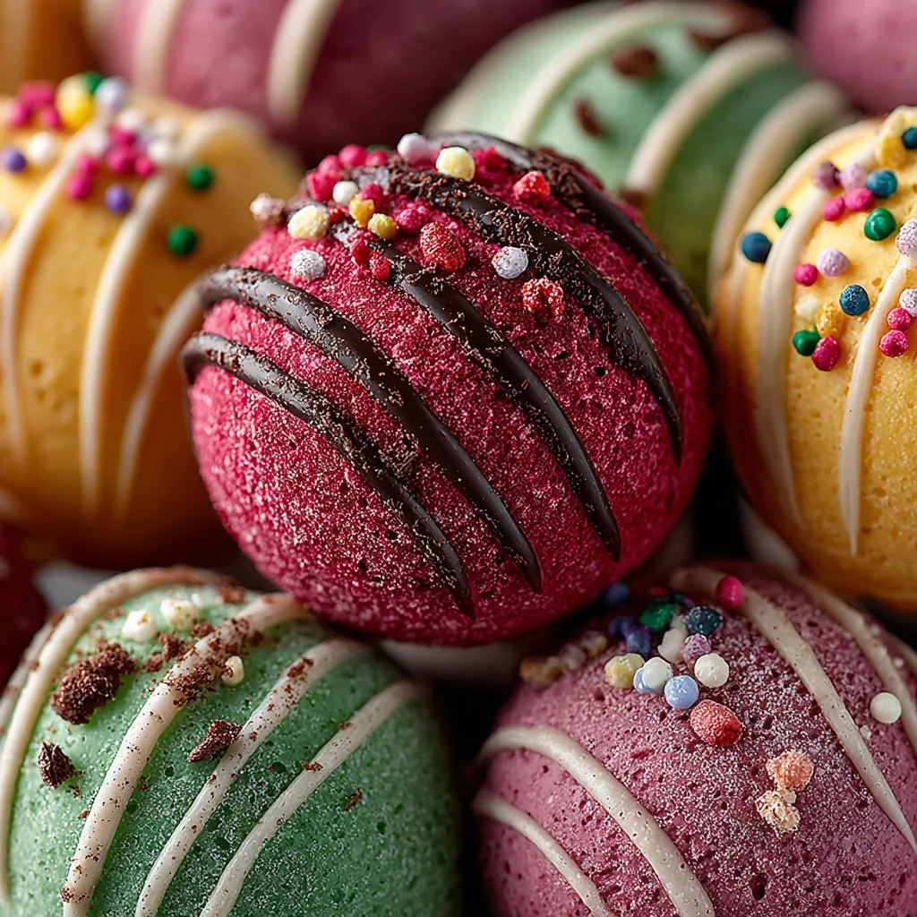 Delicious cake ball drops in a variety of flavors