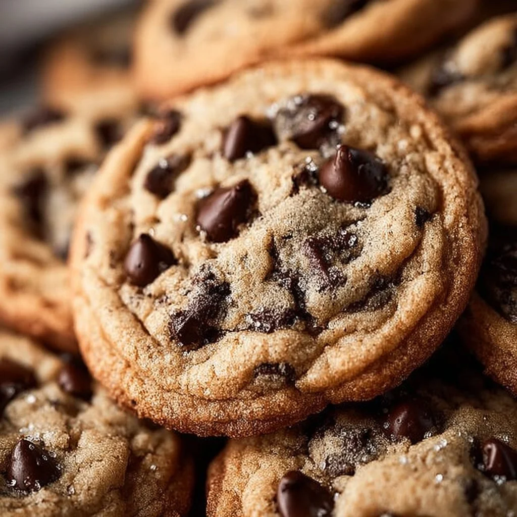 Delicious homemade chocolate chip cookies on a plate