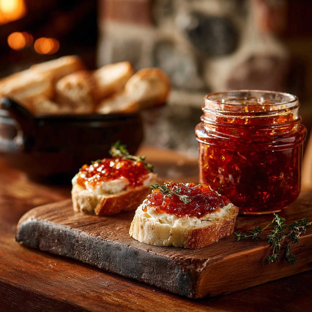 Quick Pepper Jelly Cream Cheese Appetizer Dip and Bites