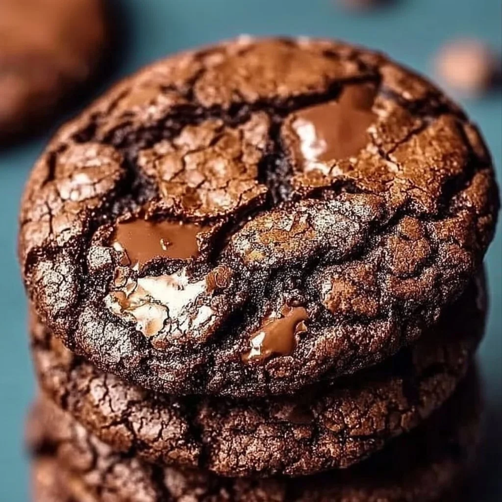 Fudgy brownie cookies with rich chocolate flavor and chewy texture.