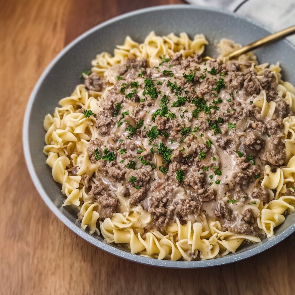 30-Minute Ground Beef Stroganoff