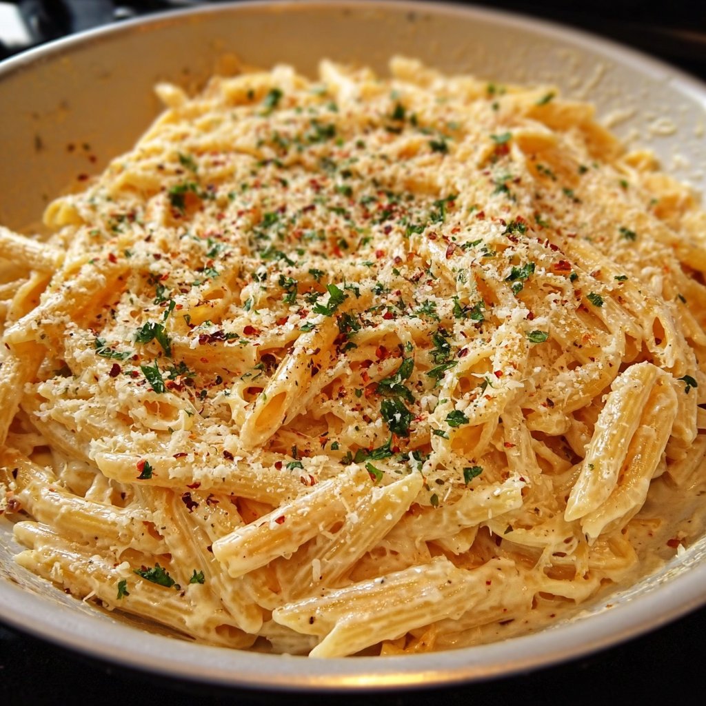 One Pot Creamy Garlic Pasta