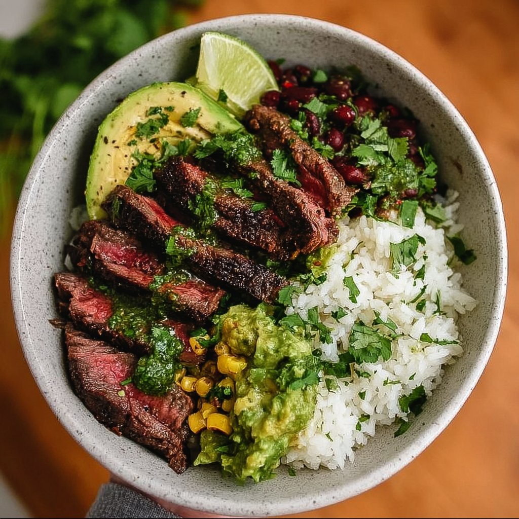 Cilantro Lime Steak Bowls