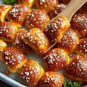 Delicious pretzel bites served with dipping sauces