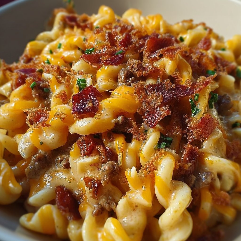 Loaded Bacon Cheeseburger Pasta You'll Crave Again and Again