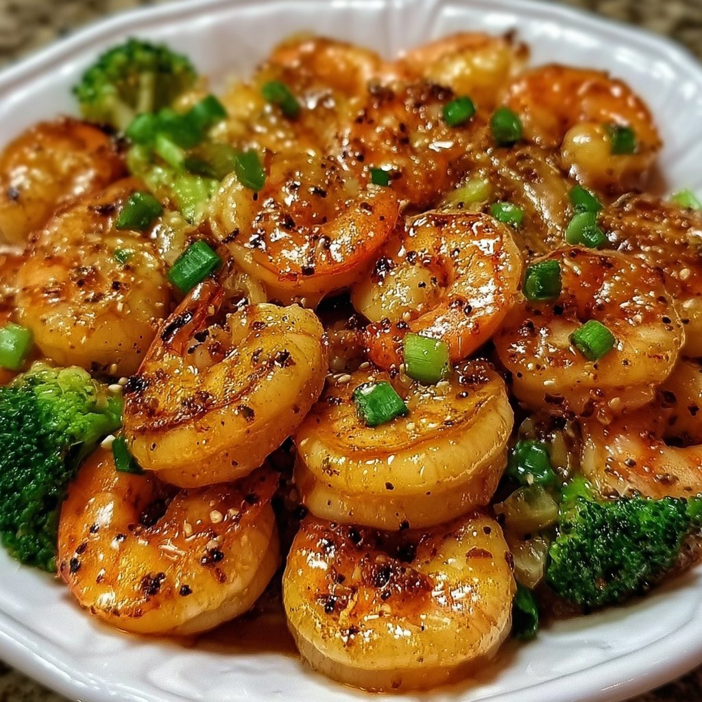 High-Protein Honey Garlic Shrimp