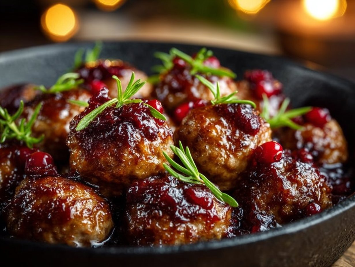 Christmas Cranberry Meatballs