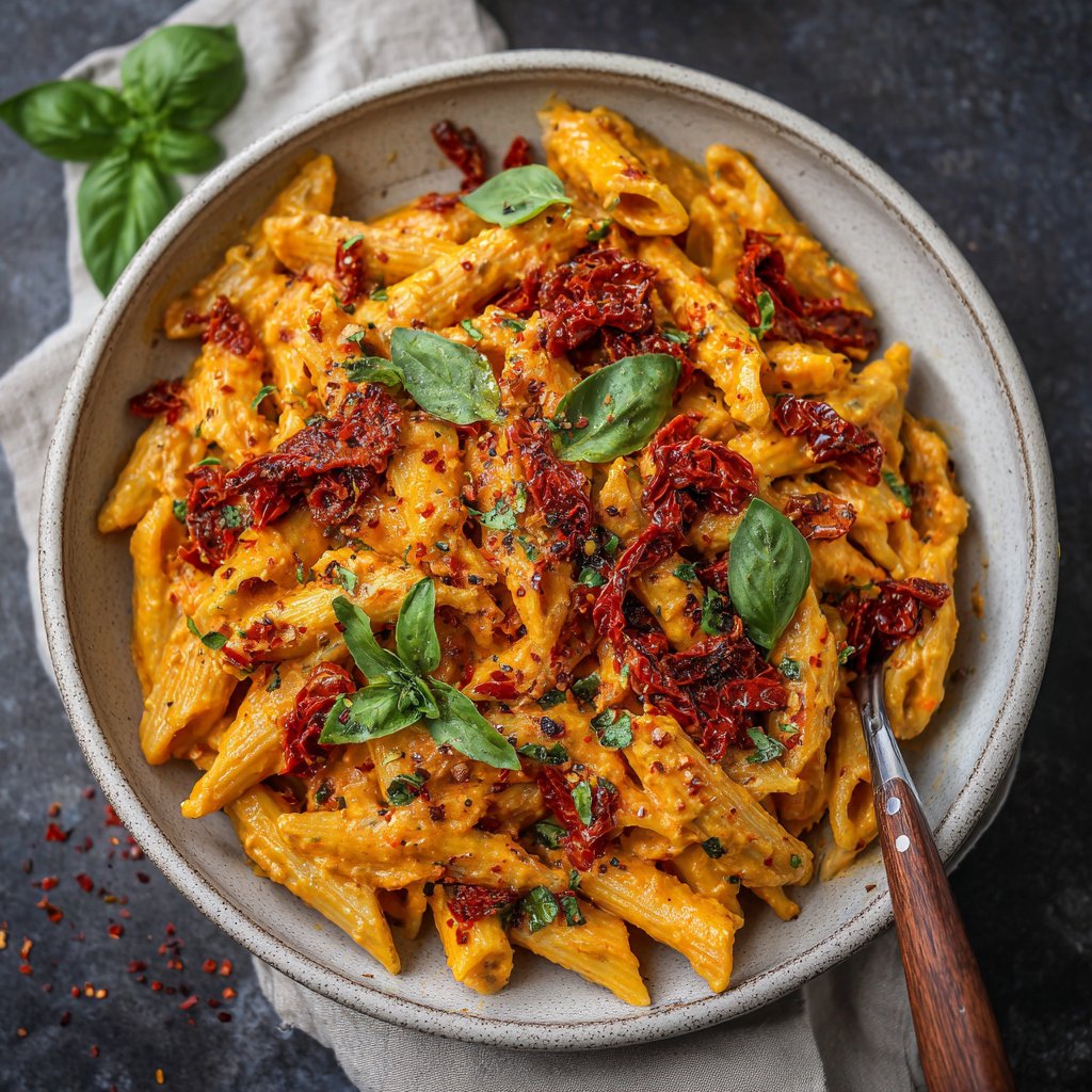 Creamy Vegan Sun-Dried Tomato Pasta