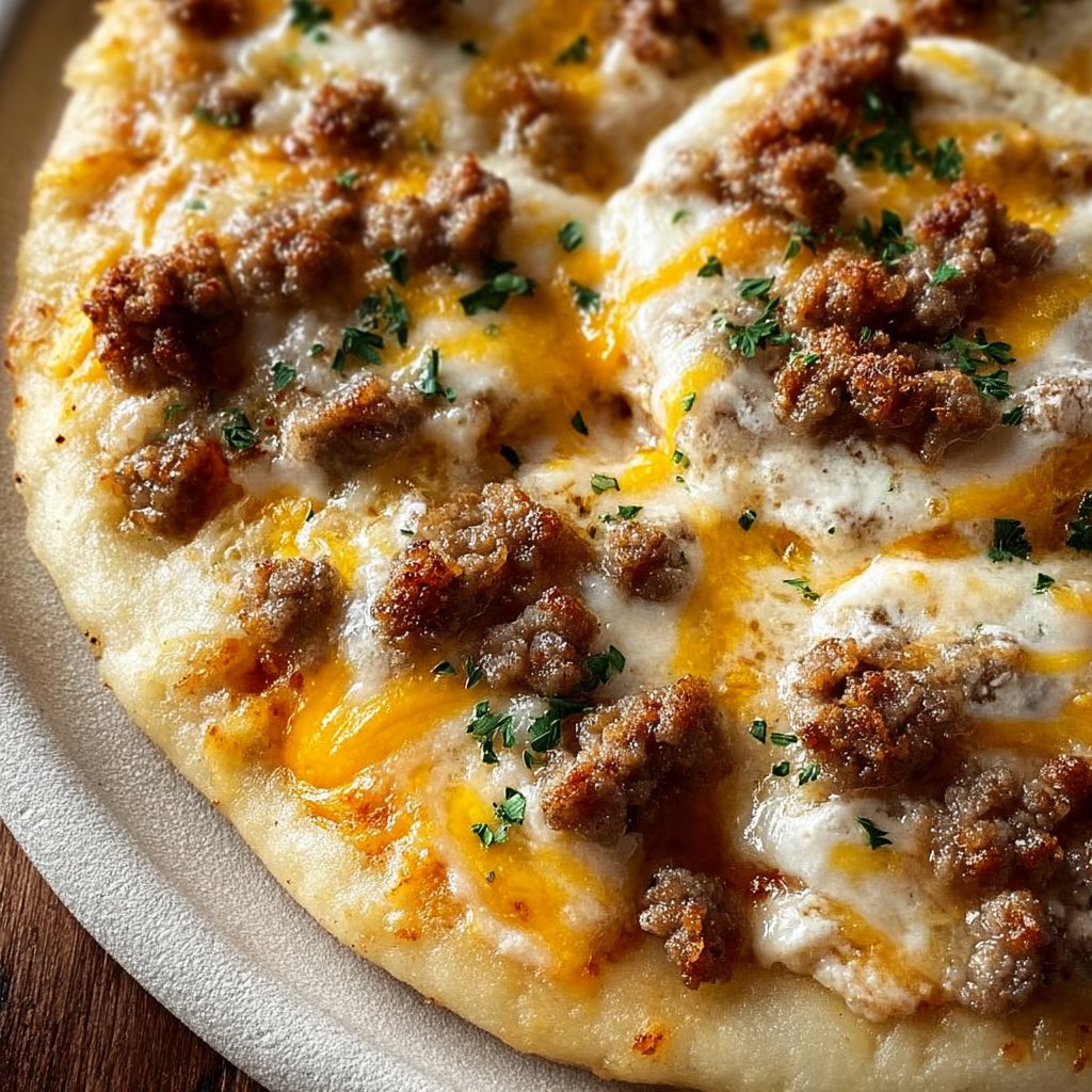 Breakfast Biscuit Pizza