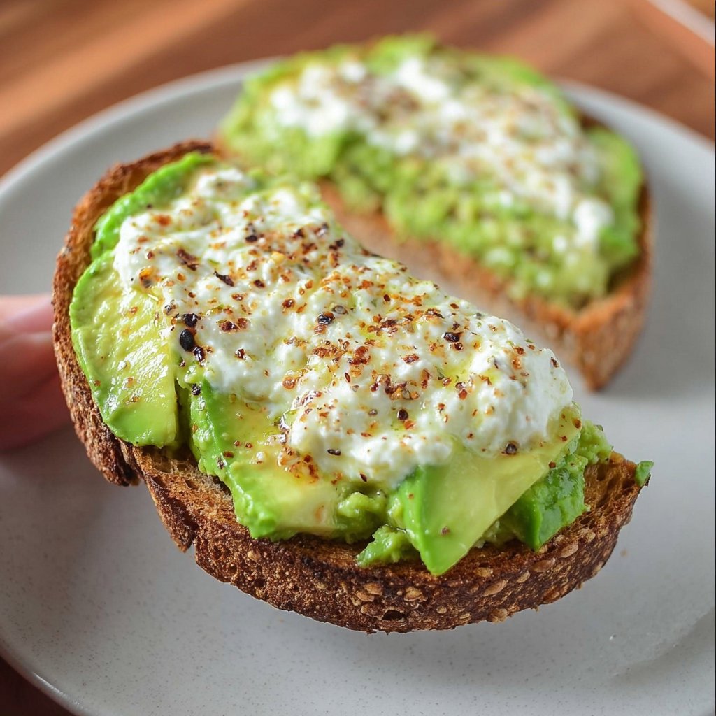 Cottage Cheese Avocado Toast
