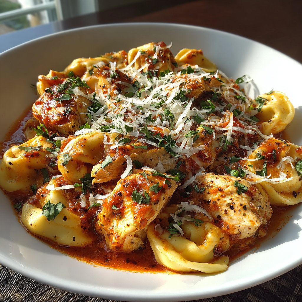 CrockPot Chicken Tortellini
