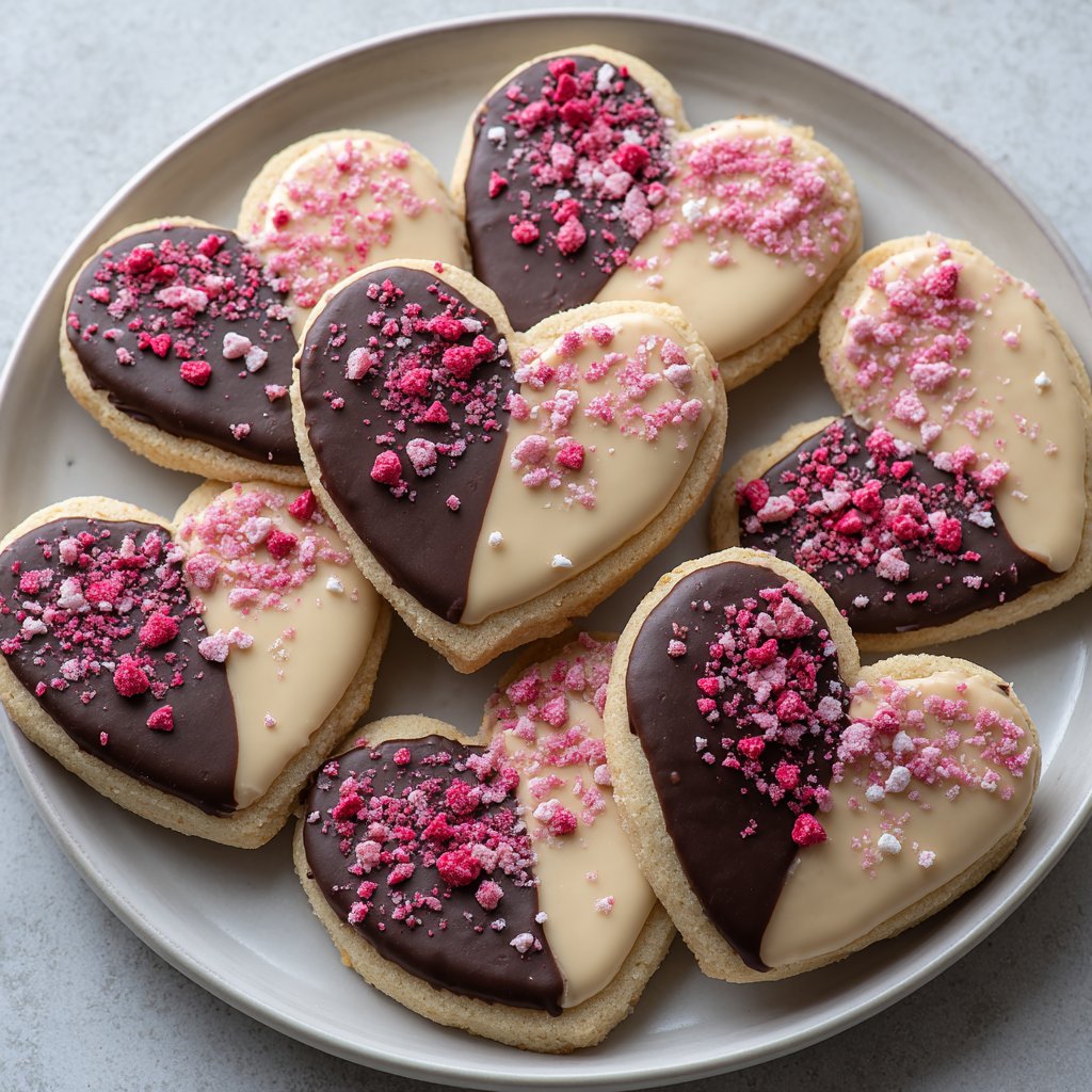 Valentine Ganache Cookies