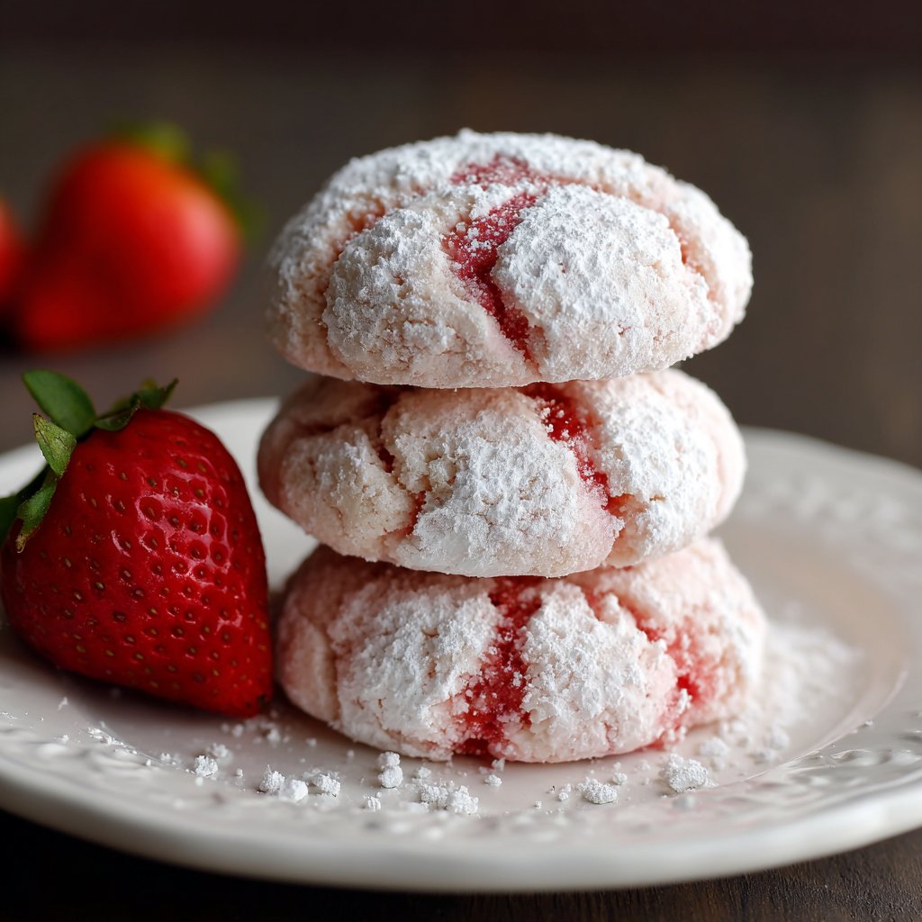 Strawberry Kiss Cookies