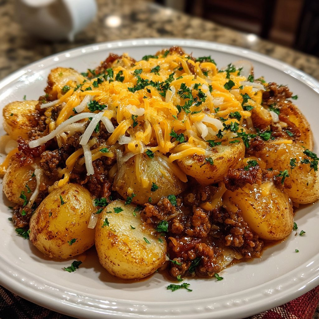 Crockpot Hamburger Potato Casserole