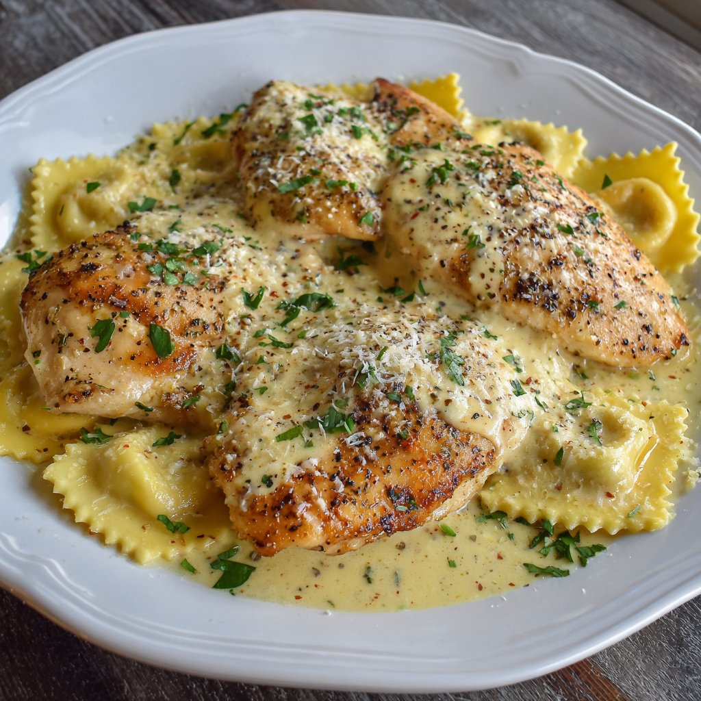 Marry Me Chicken and Ravioli