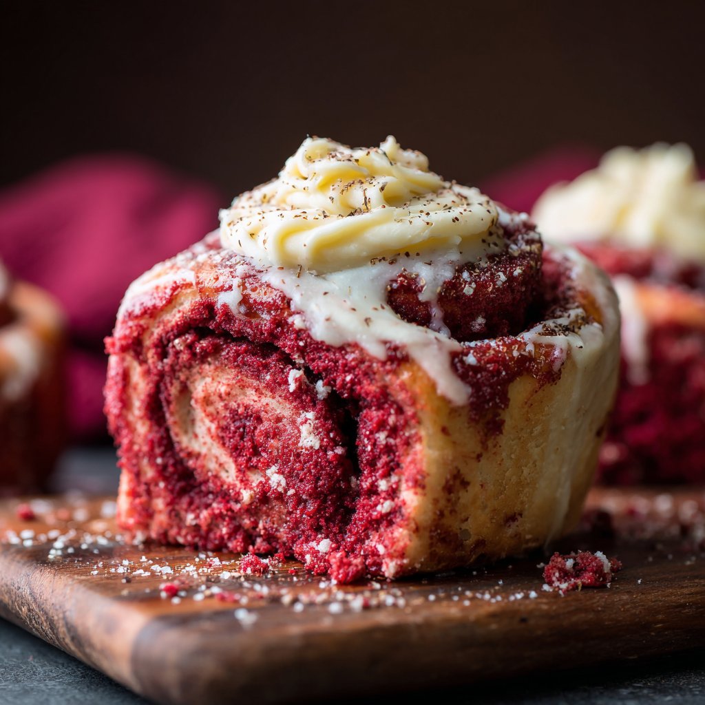 Red Velvet Cinnamon Rolls | The Perfect Christmas Morning Treat