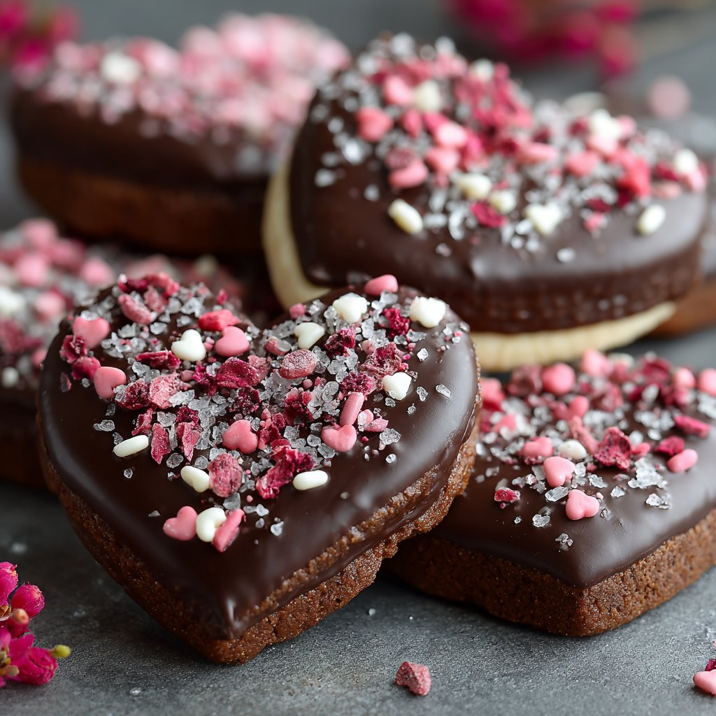 Valentine Ganache Cookies Recipe