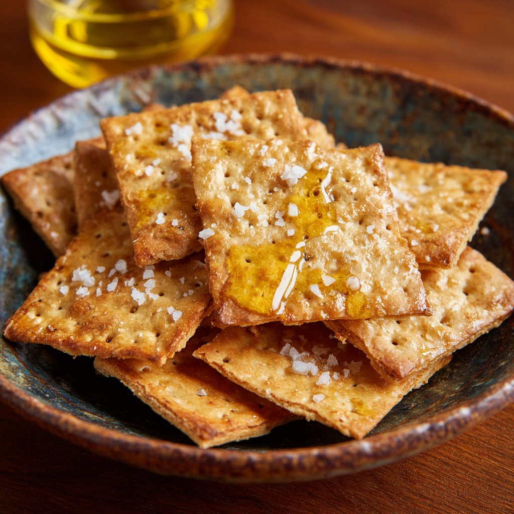 Homemade Sourdough Crackers