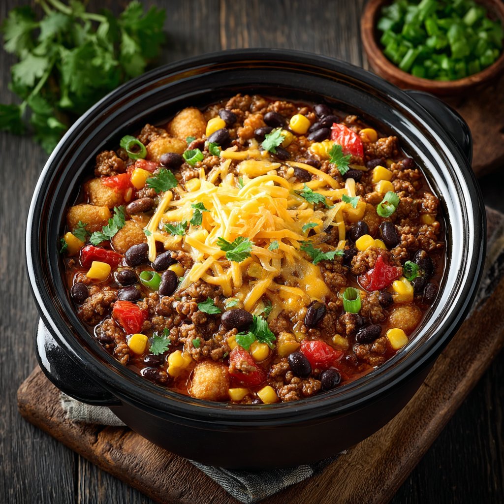 Slow Cooker Cowboy Casserole