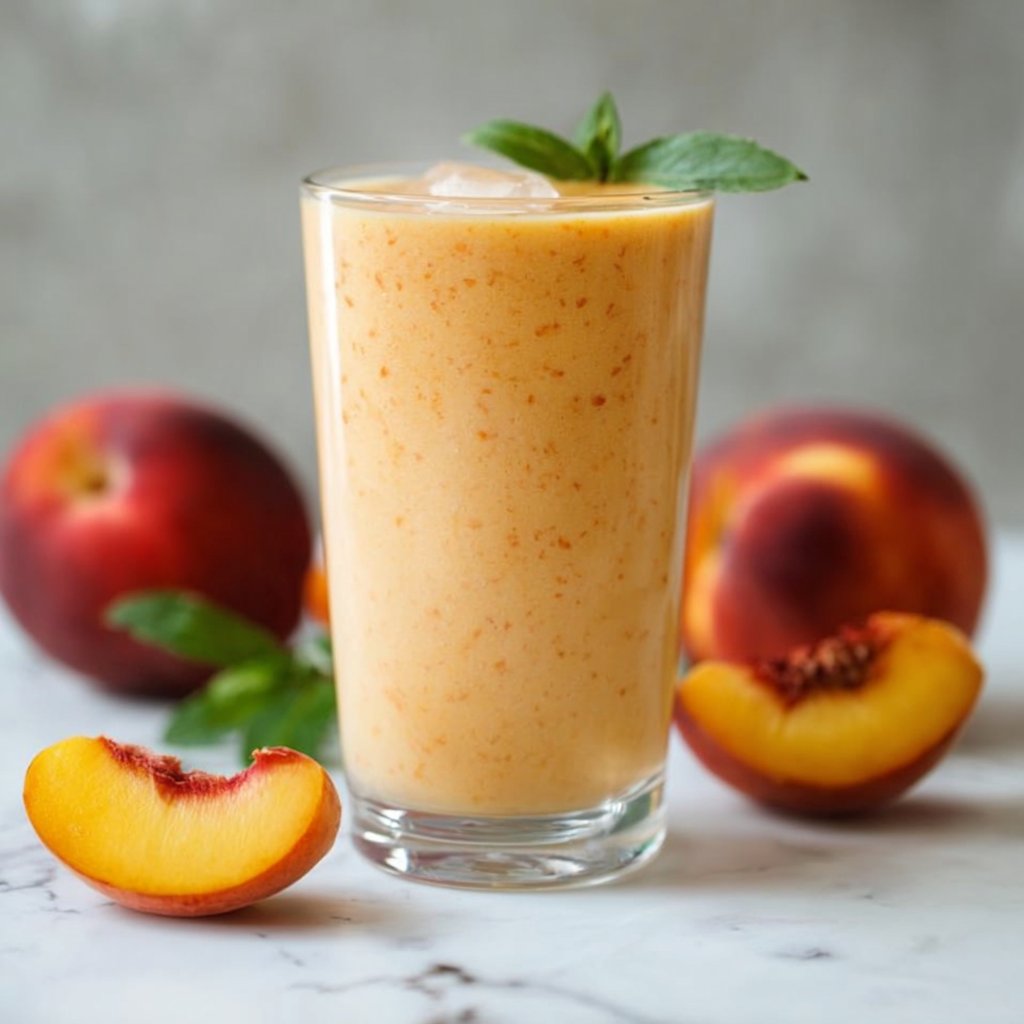 Cottage Cheese Peach Smoothie