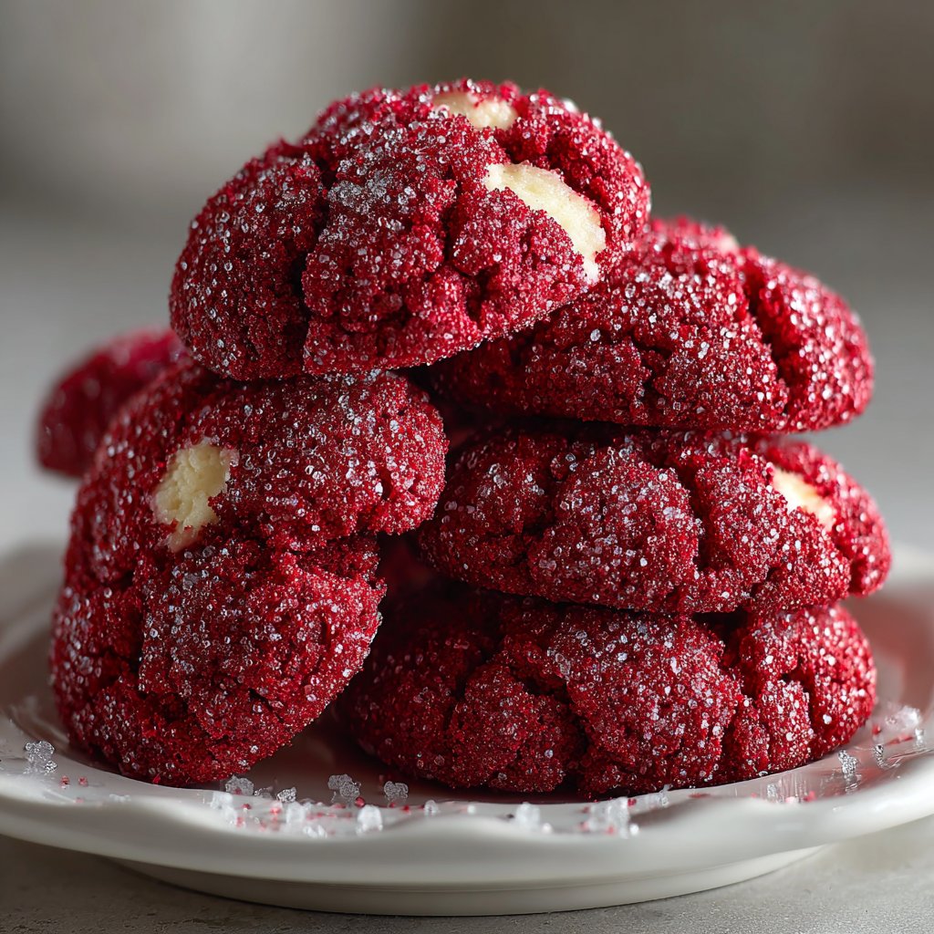 Easy Hershey's Red Velvet Blossoms Cookies Recipe
