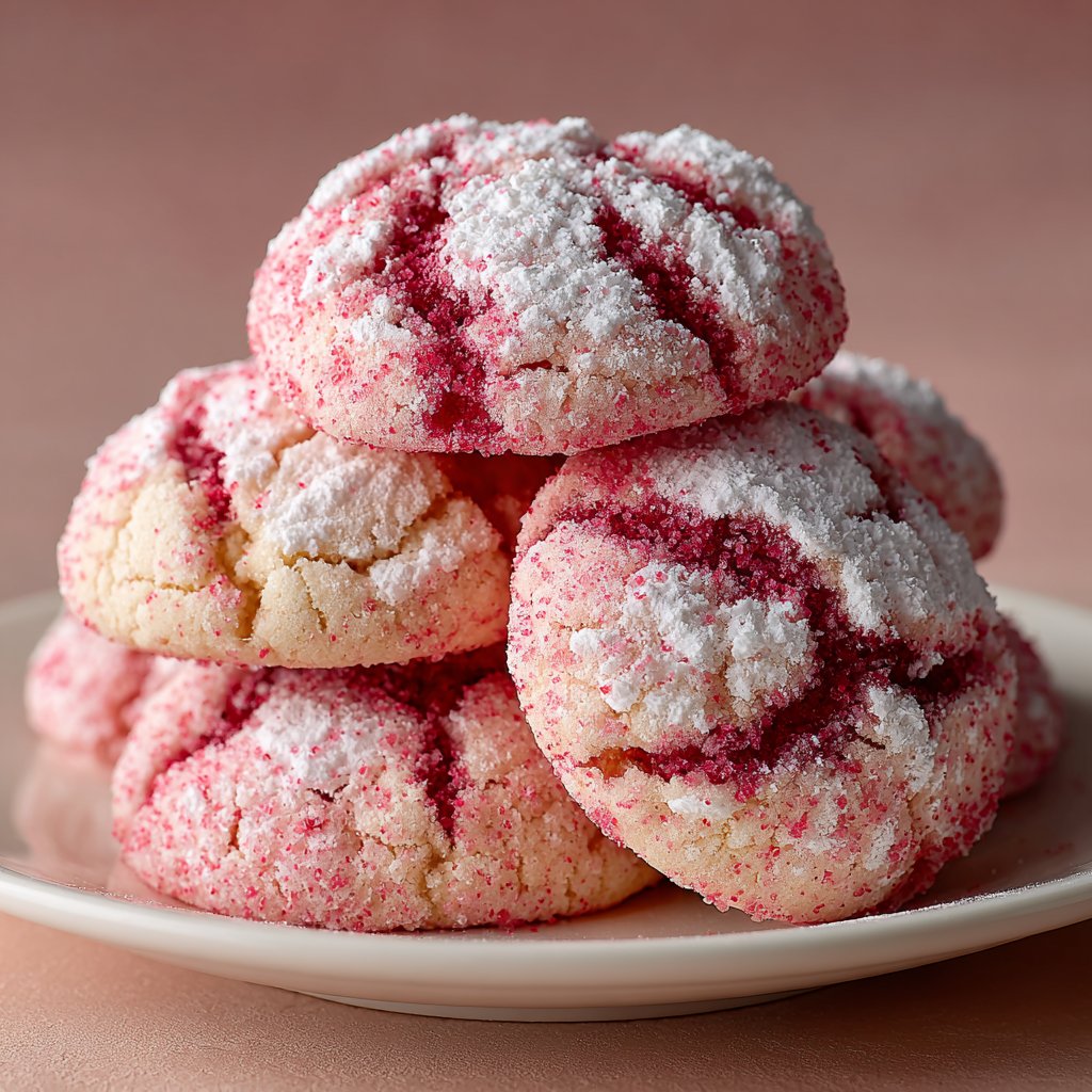 Strawberry Kiss Cookies