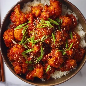 Air-fried Korean Chili Cauliflower with Gochujang sauce