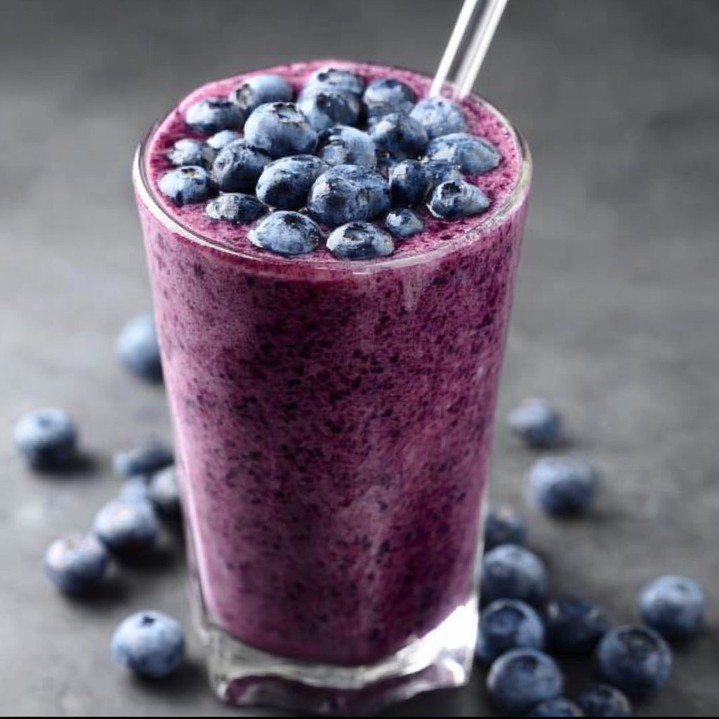 Cottage Cheese Blueberry Smoothie