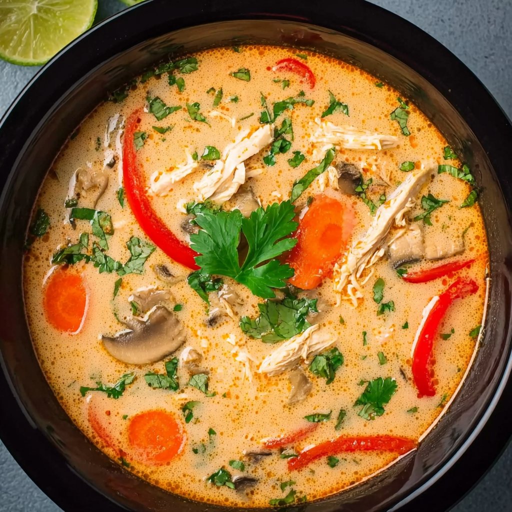 Easy Creamy Thai Chicken Soup